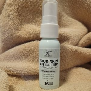 It cosmetics your skin but better setting spray